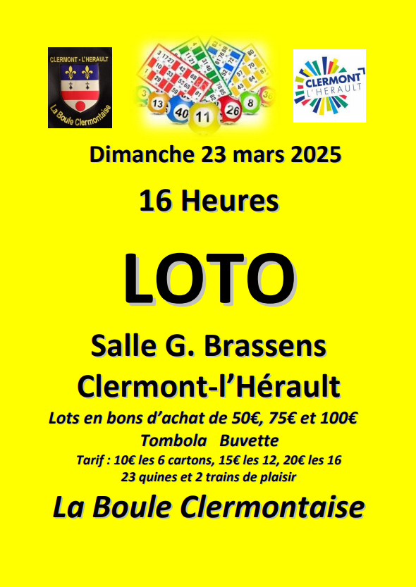 Image LOTO DE LA BOULE CLERMONTAISE