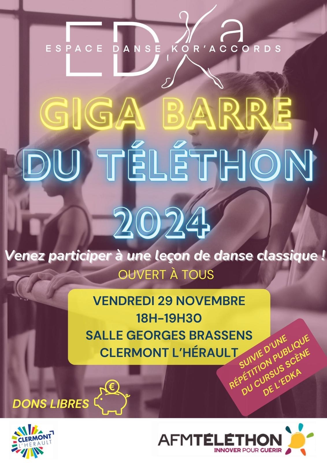 Image TÉLÉTHON 2024 | GIGA BARRE DU TÉLÉTHON