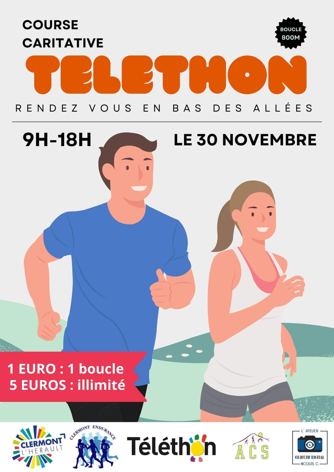 Image TÉLÉTHON 2024 | COURSE CARITATIVE DU TÉLÉTHON