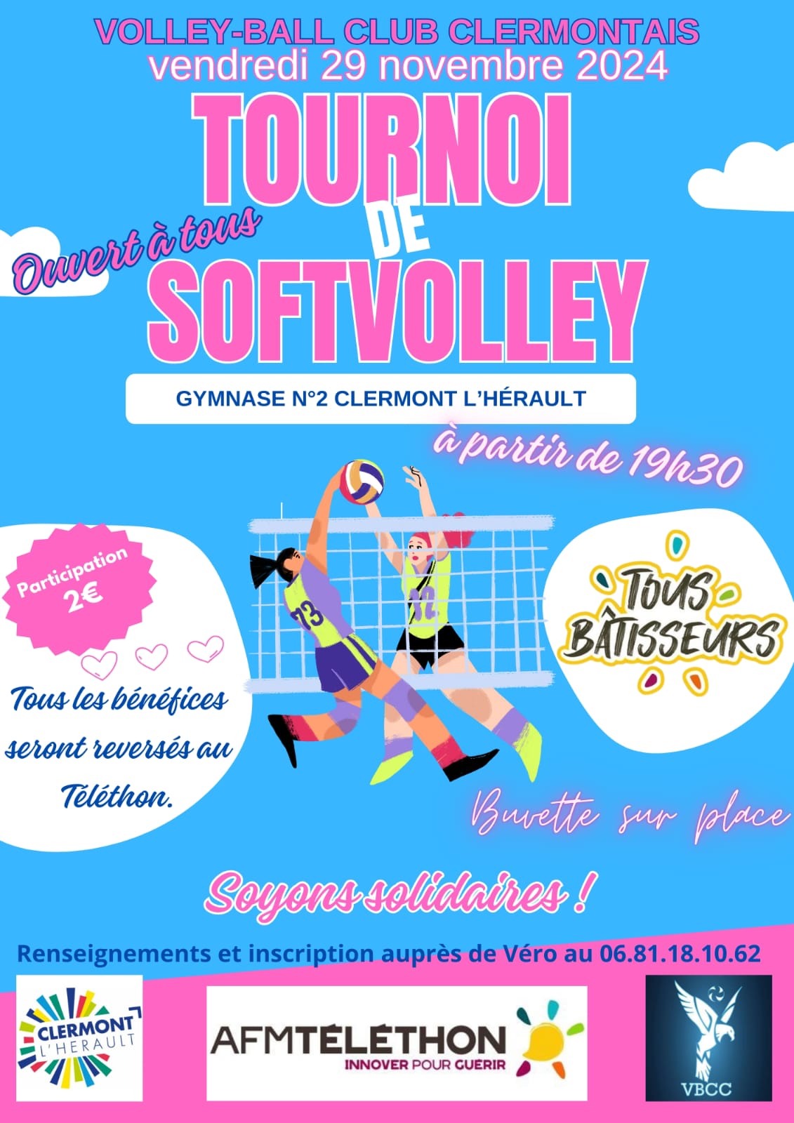 Image TÉLÉTHON 2024 | TOURNOI DE SOFTVOLLEY